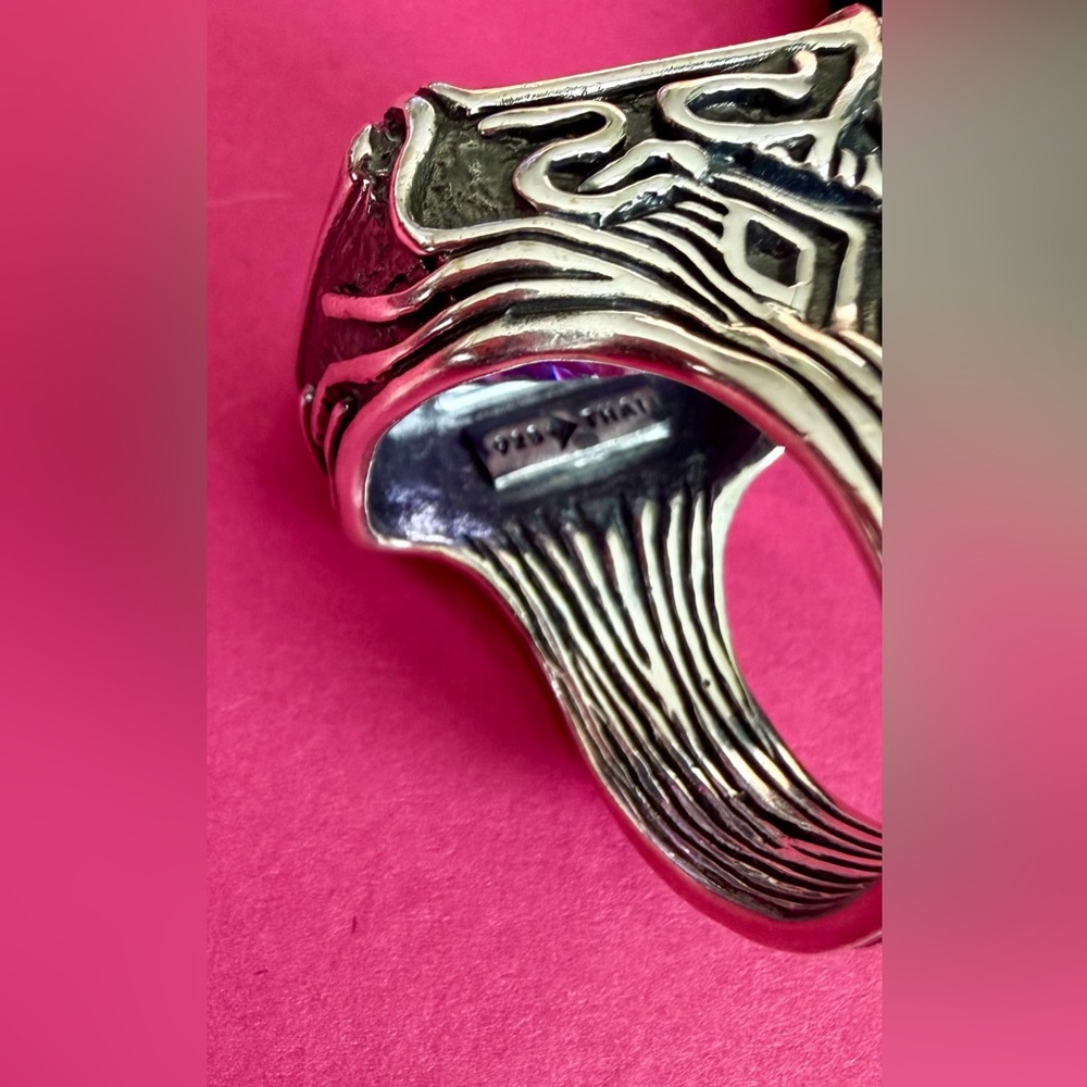 SILPADA Lavender Fields 10ct .925 Sterling Silver Statement Ring_Sz 8_ R2001 - Picture 8 of 9